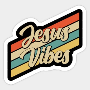 Vintage 80s Jesus Vibes Sticker